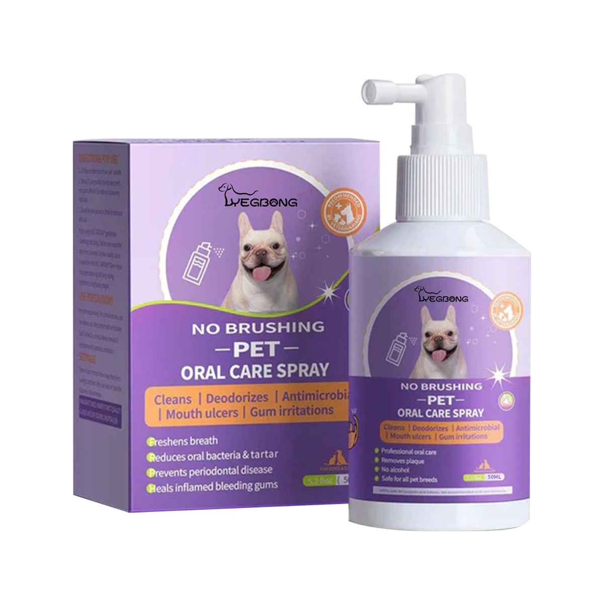Pet Teeth Cleaning Spray for Fresher Breath & Gums