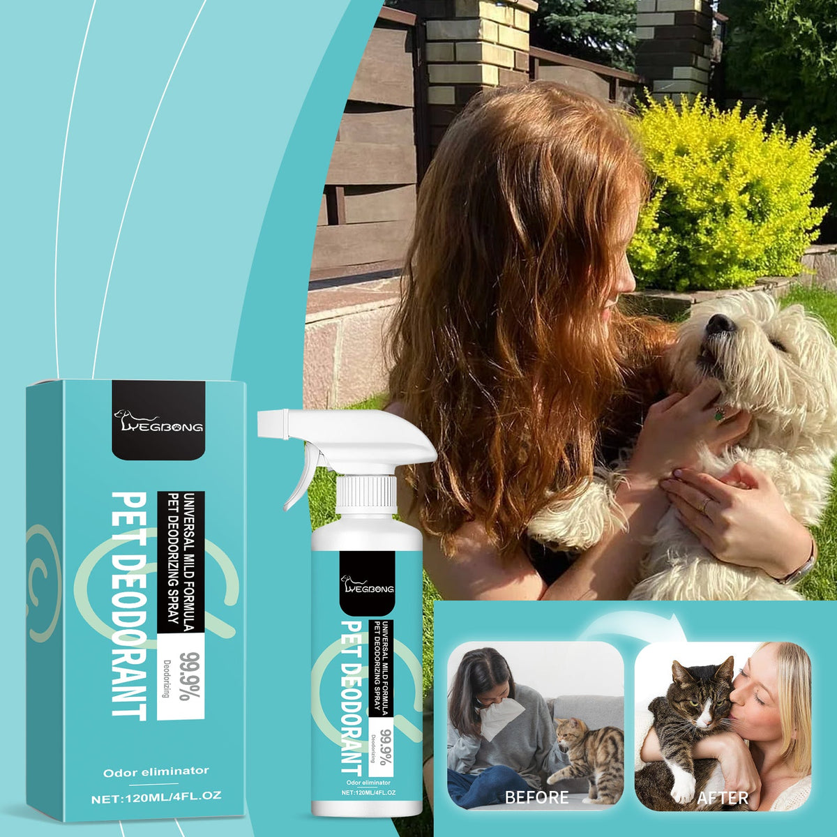 Pet Deodorant Spray for Fresh, Odor-Free Home Spaces
