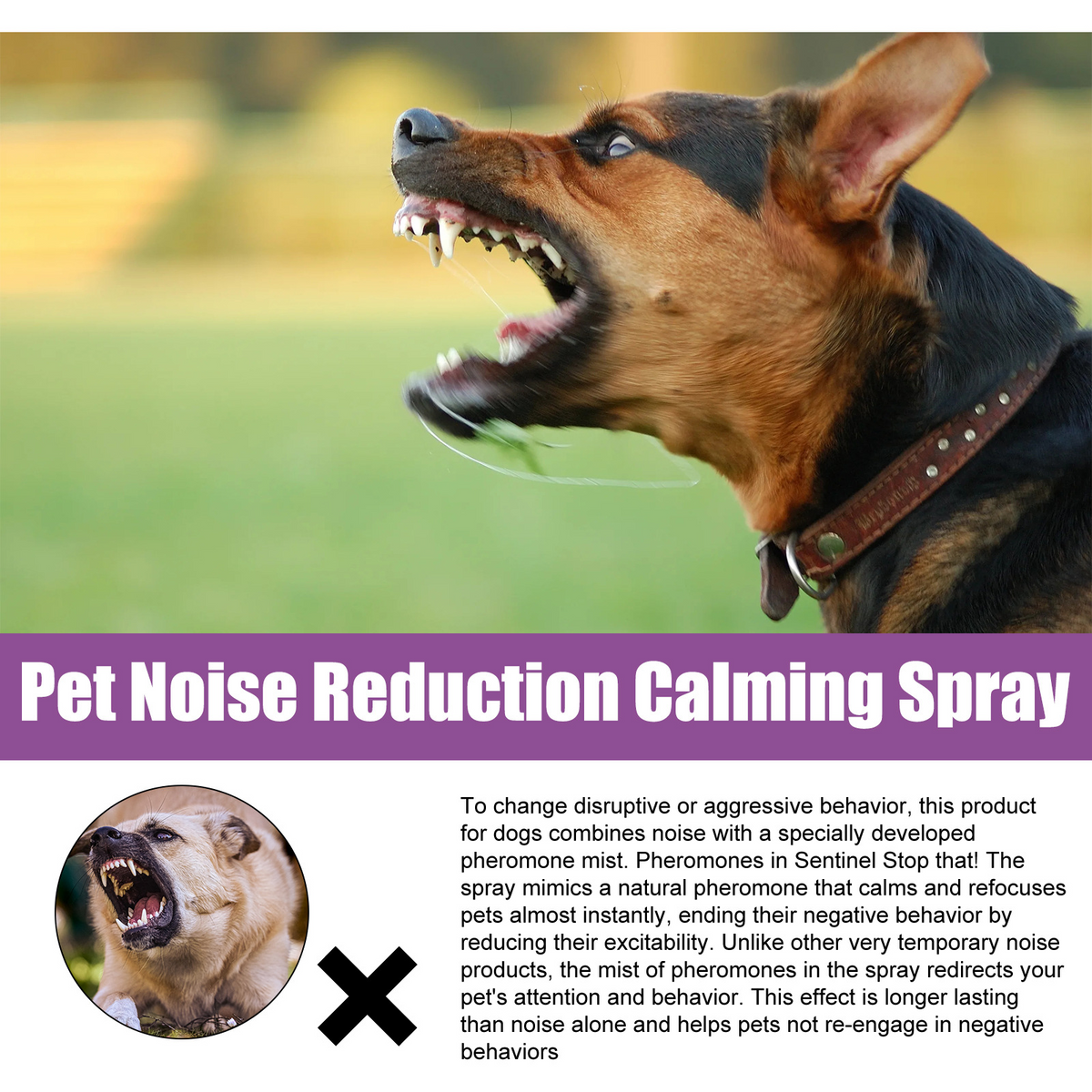 Pet Calming Spray for Barking, Stress & Travel Ease