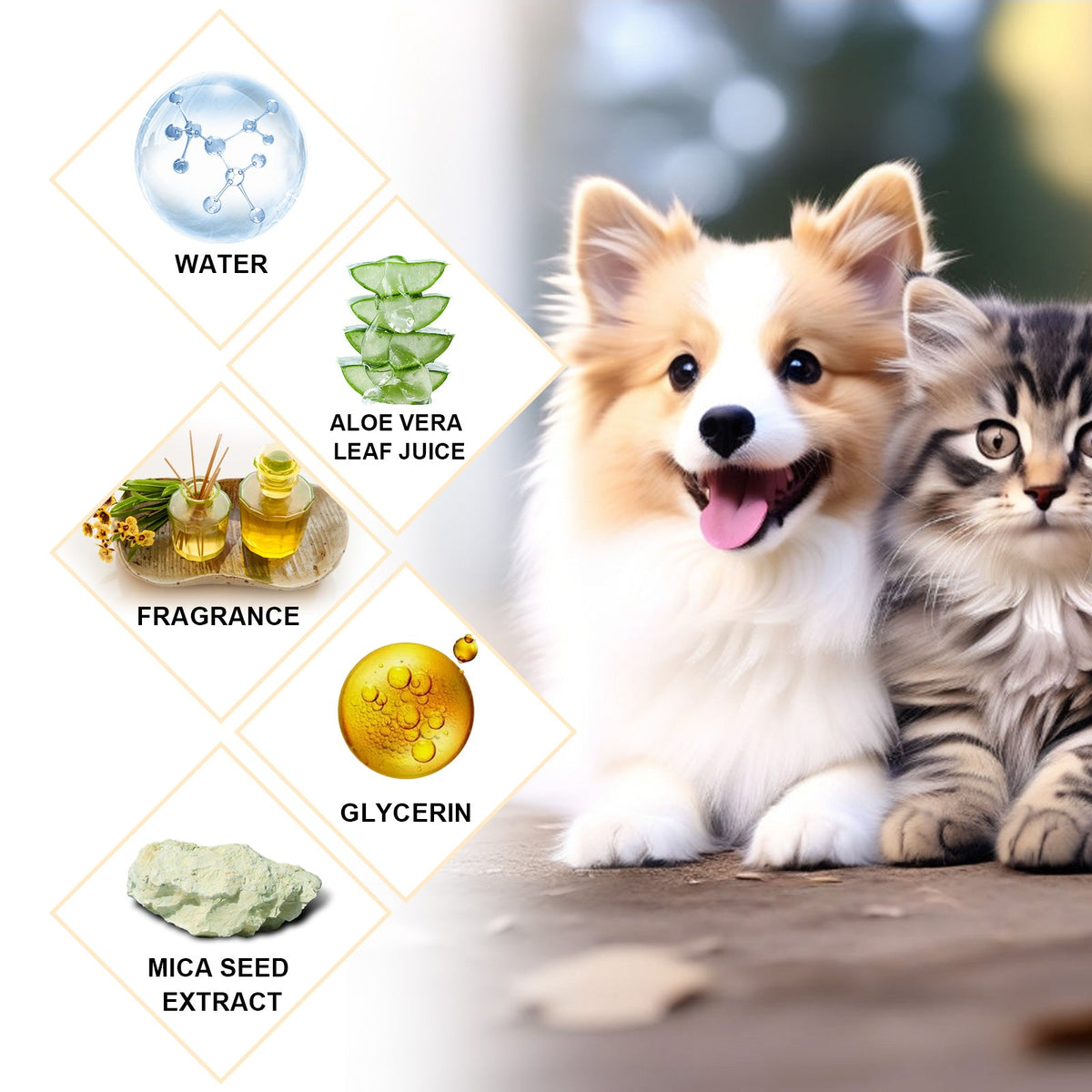 Gentle Pet Shampoo for Smooth, Shiny, Tangle-Free Fur