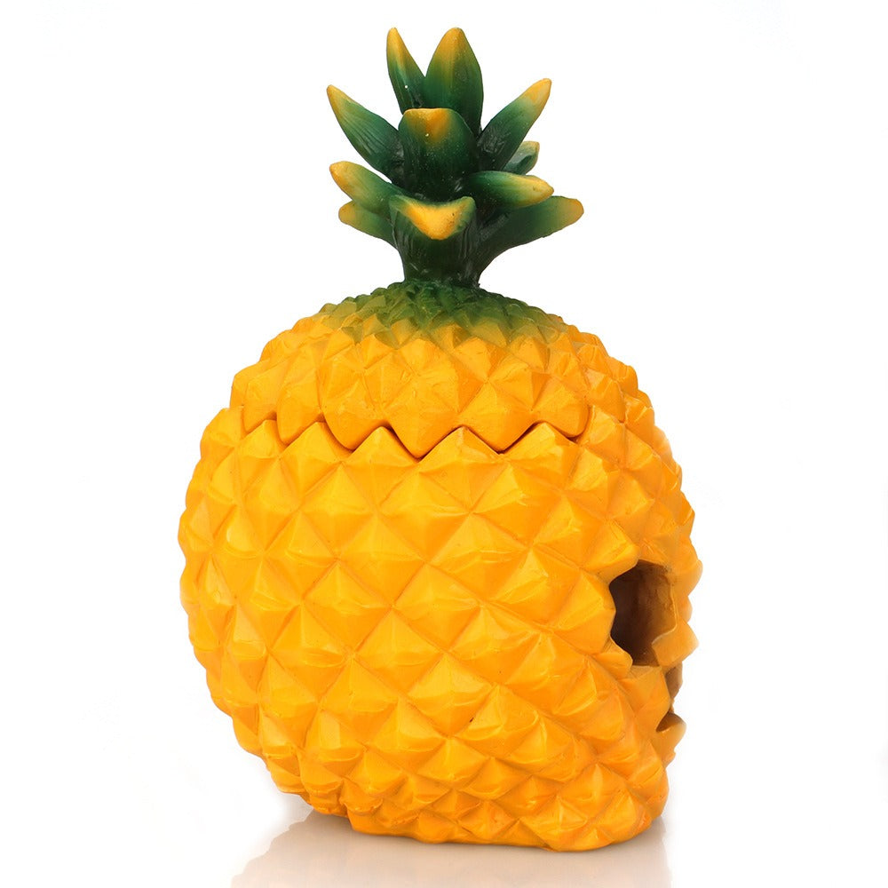 Pineapple Skull Storage Box for Dust-Protected Decor