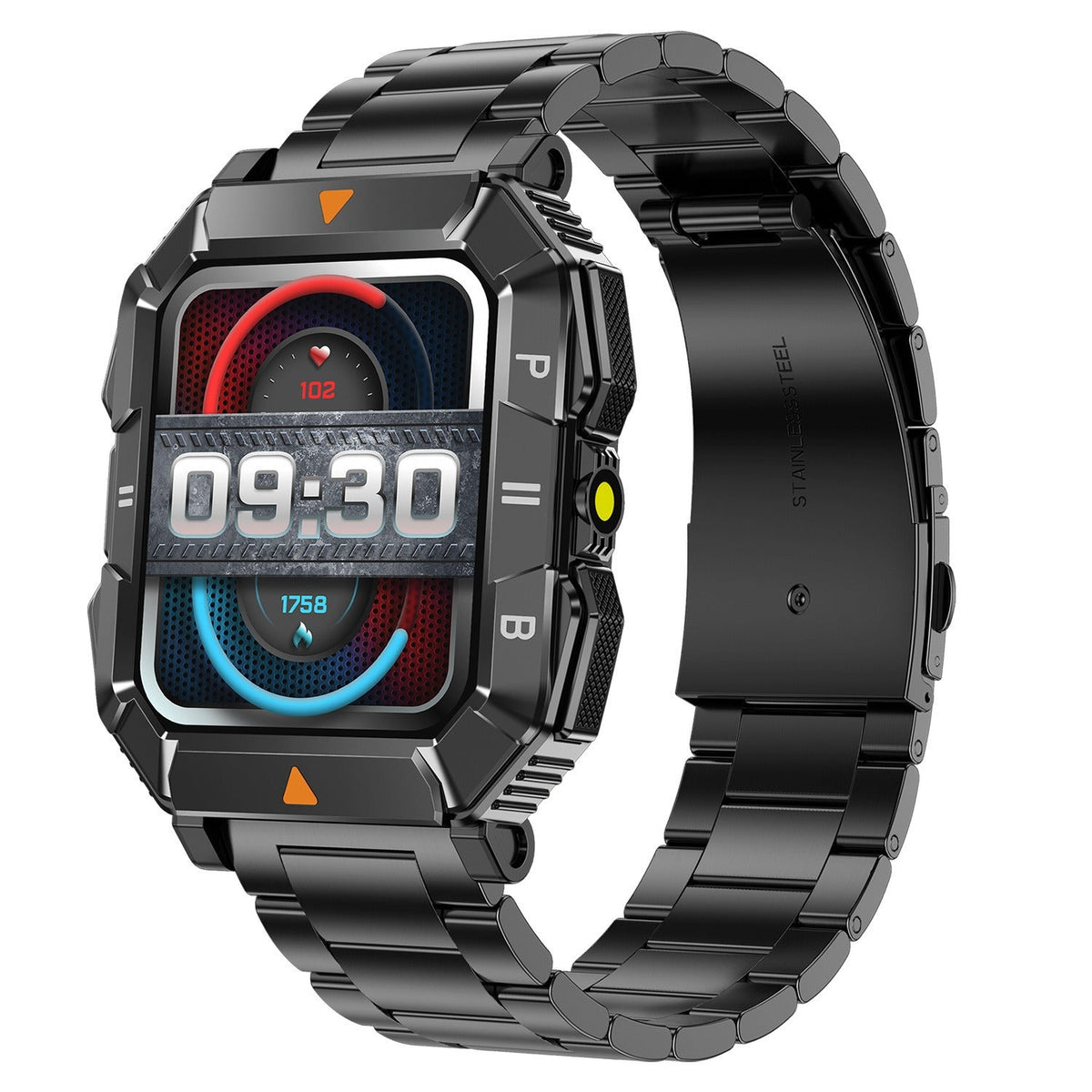 Rugged Smartwatch with Calls, GPS and LED Flashlight