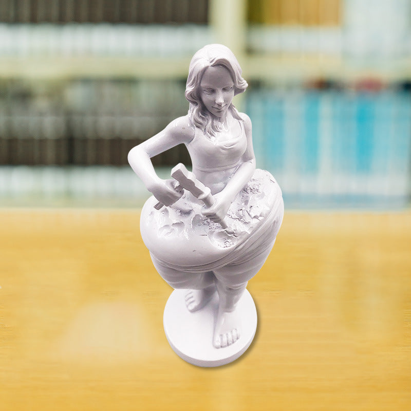 Yoga Goddess Figurine for Wellness Studio Reception