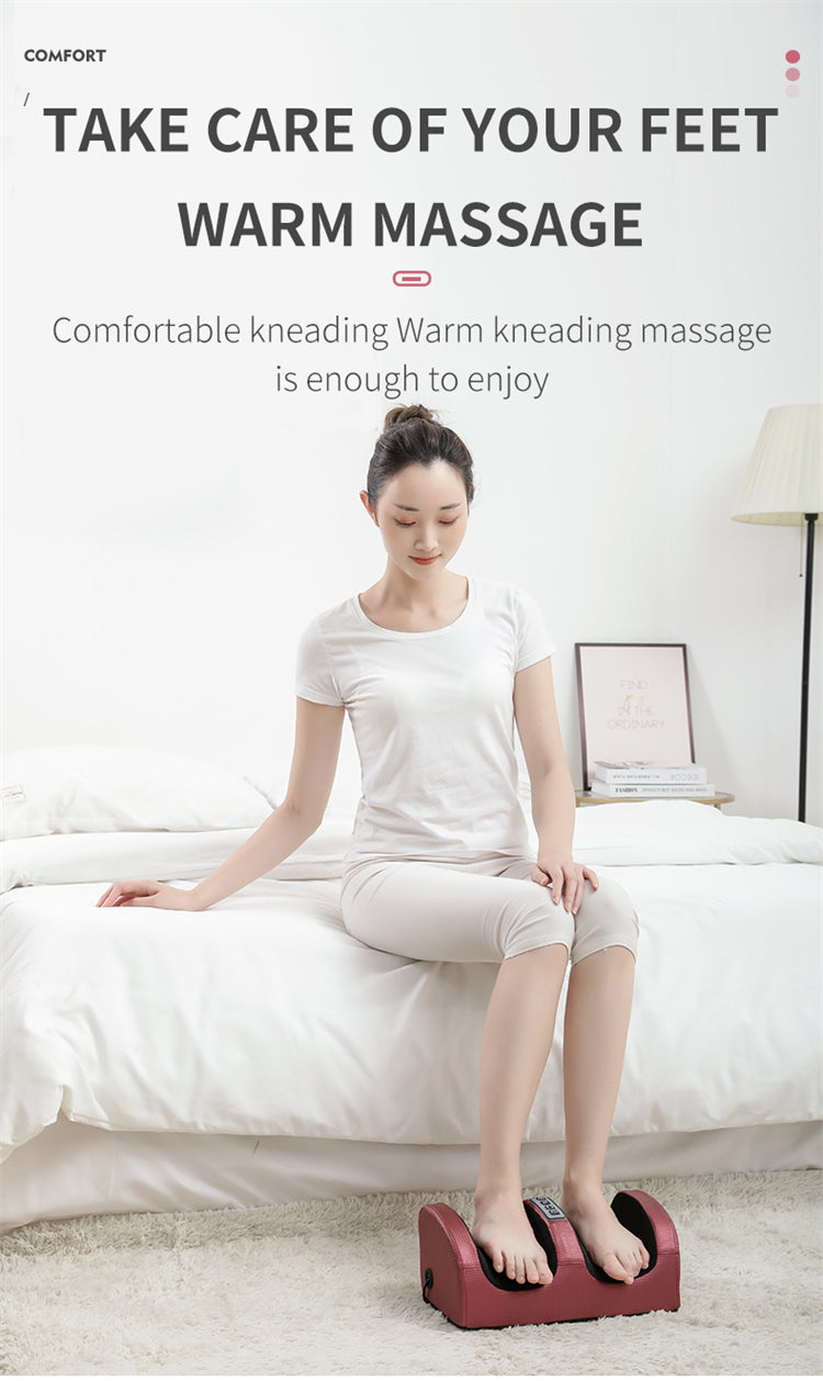 Foot Warming Massager with 360° Heated Kneading