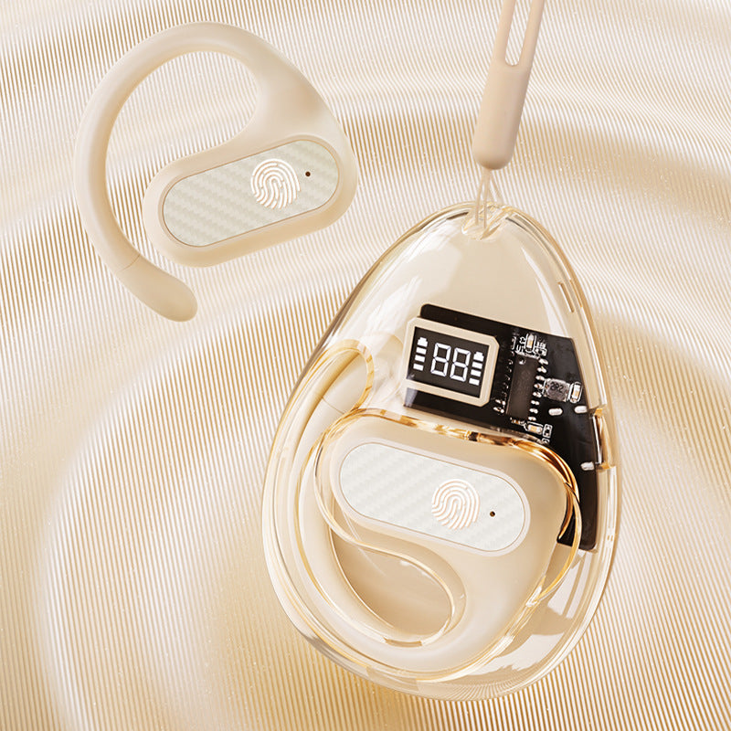 Open-Ear Wireless Earphones with LED Battery Display