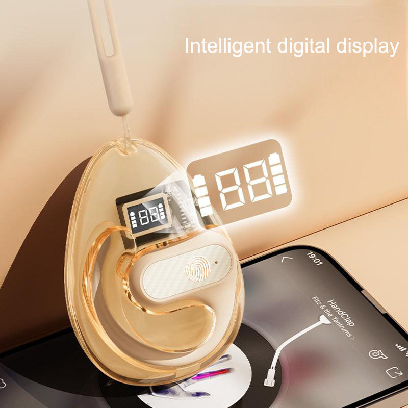Open-Ear Wireless Earphones with LED Battery Display