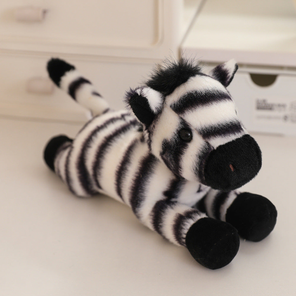 Zebra and Lion Plush Toys for Playful Nursery Decor