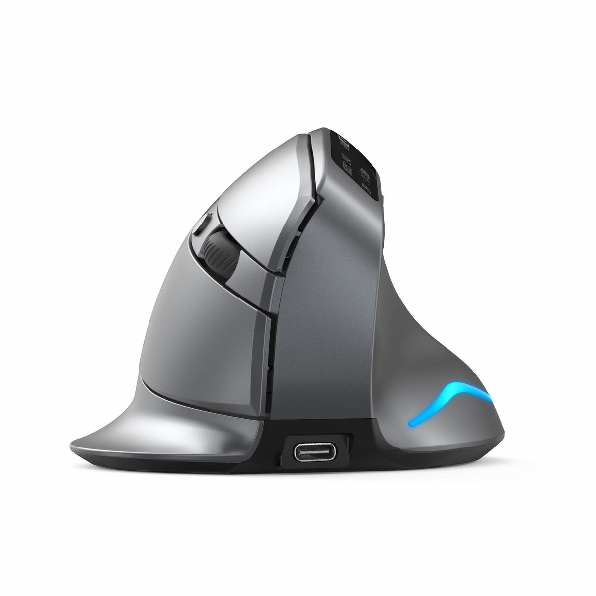 Vertical Ergonomic Wireless Mouse With OLED Display
