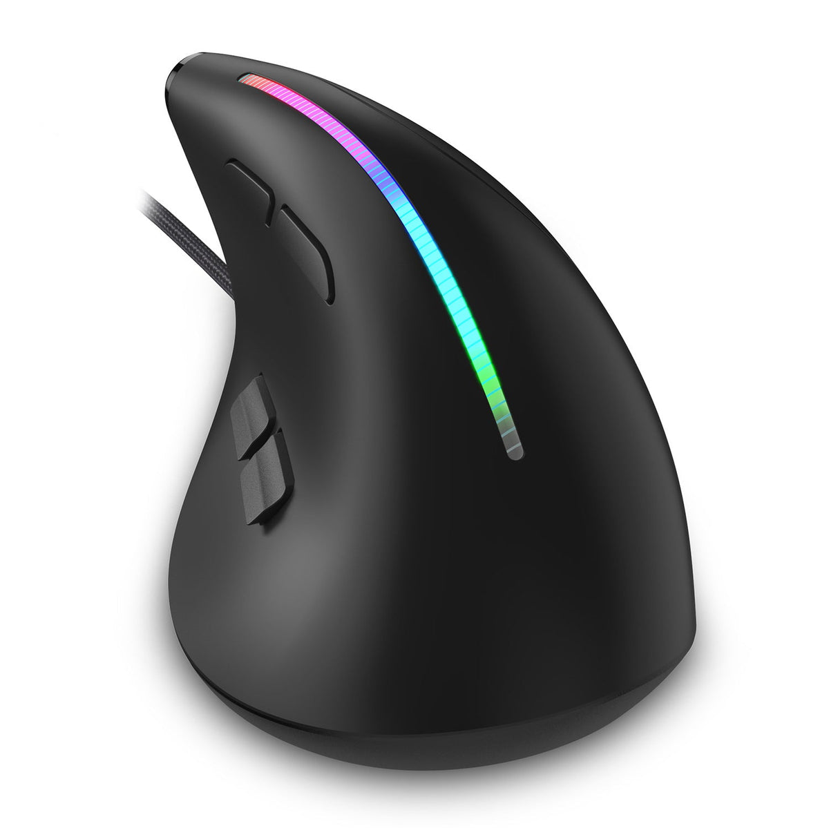 Vertical Ergonomic Gaming Mouse with RGB Light Strip